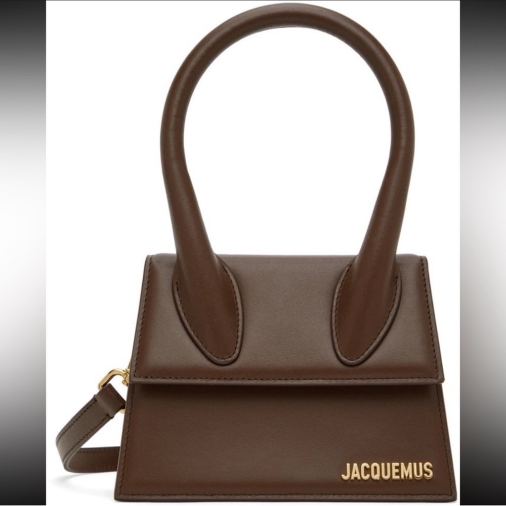 JACQUEMUS | Midnight Brown Le Raphia 'Le Chiquito Moyen' Bag
